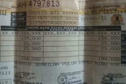 Hitung Denda Telat Bayar Pajak Motor