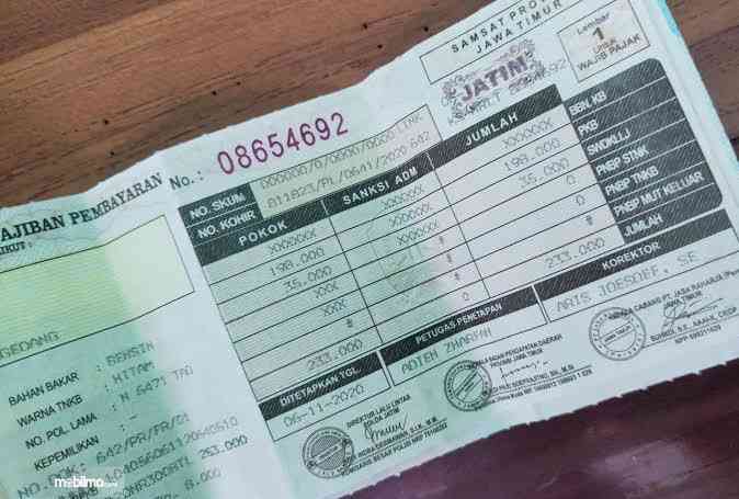 Hitung Denda Telat Bayar Pajak Motor